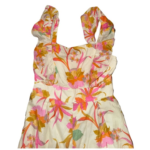 Taylor Women’s Flutter Sleeve Floral Jumpsuit Size Small - Picture 6 of 7